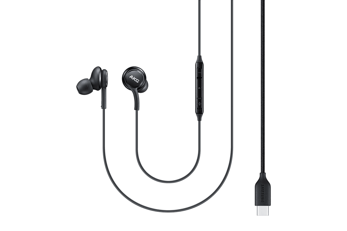 Проводная стерео-гарнитура Samsung (EO-IC100) Type-C AKG (черный) — фото 2