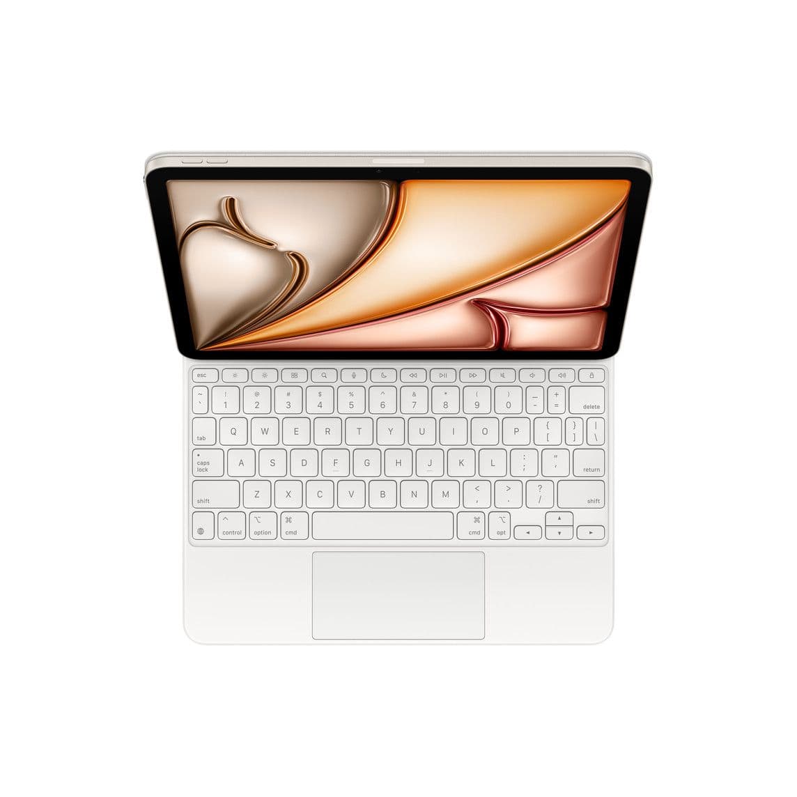 Клавиатура Apple Magic Keyboard with Trackpad для iPad Air 13 (2025) русская раскладка (белый) (MDFW4)