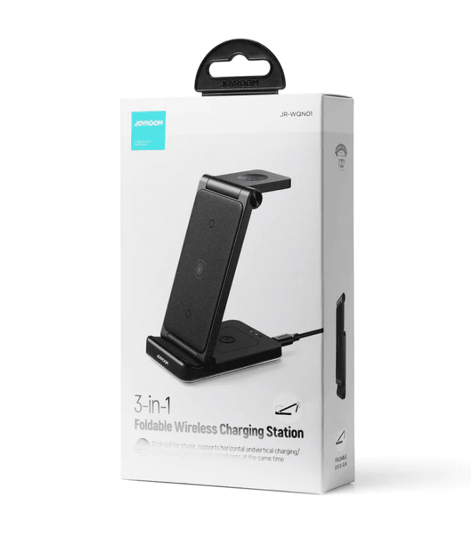 Док-станция Hoco CW43 Graceful 3 в 1 для AirPods/iPhone/Apple Watch (черный) — фото 12