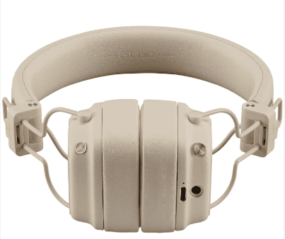 Беспроводные Bluetooth стерео-наушники Marshall Major V (Beige) — фото 2