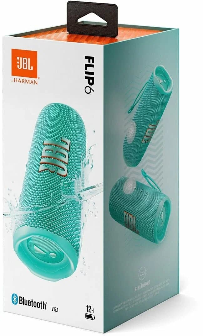 Bluetooth колонка портативная JBL Flip 6 (JBLFLIP6TEAL) (Бирюзовый) — фото 8