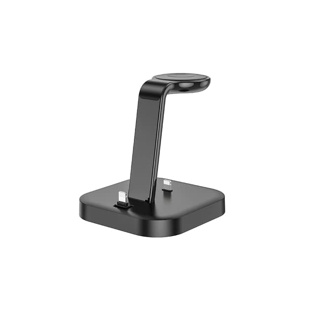 Док-станция Hoco CW43 Graceful 3 в 1 для AirPods/iPhone/Apple Watch (черный) — фото 8
