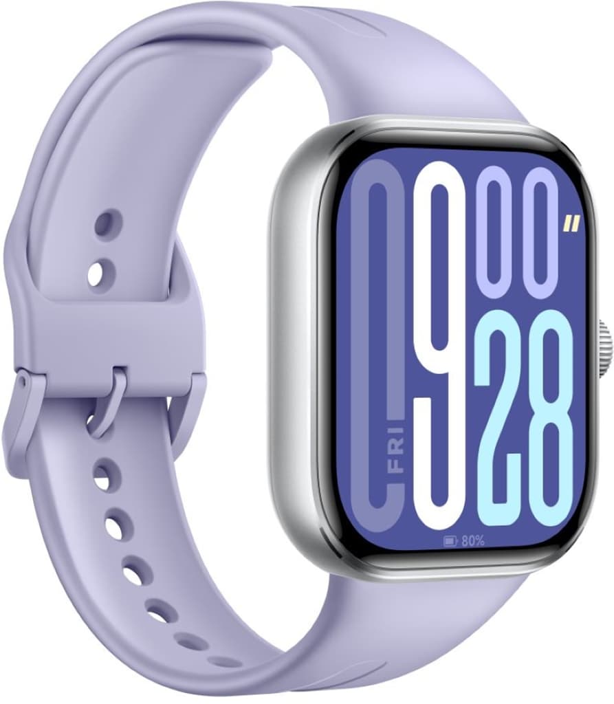 Умные часы Xiaomi REDMI Watch 5 Серебристые, с сиреневым ремешком — фото 3