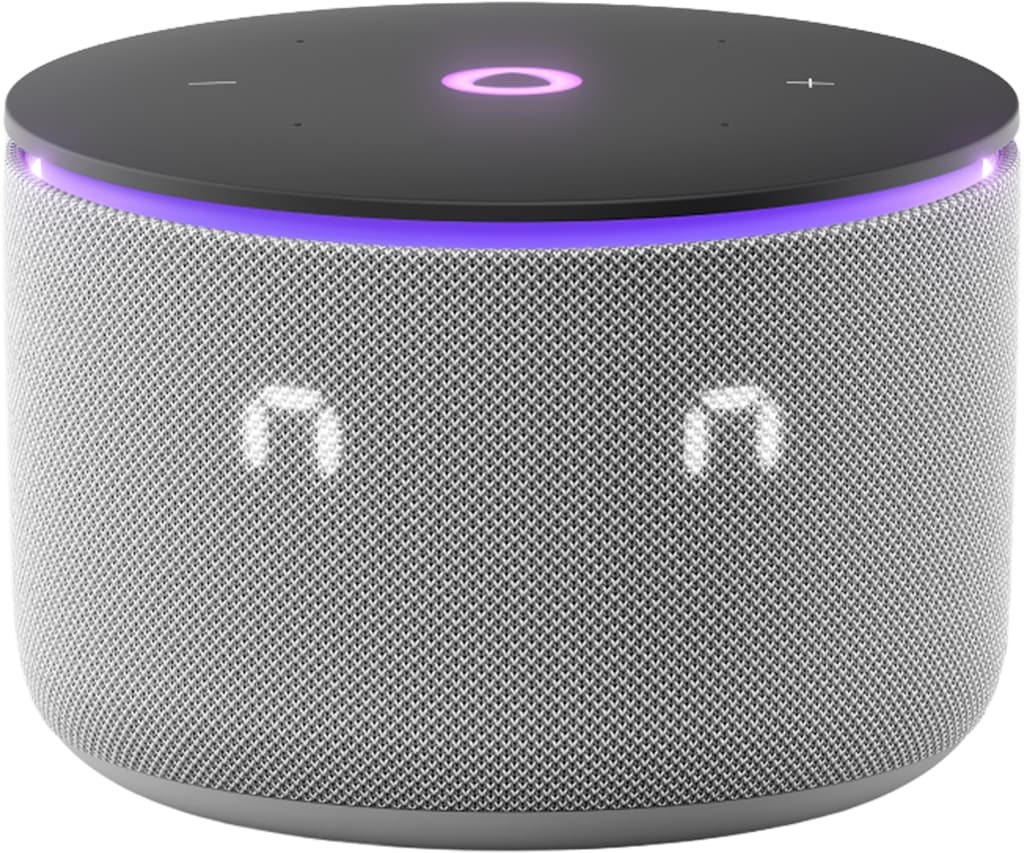 Умная колонка Яндекс Станция Мини 3 Pro с Алисой и Zigbee 18 Вт Серая — фото 3