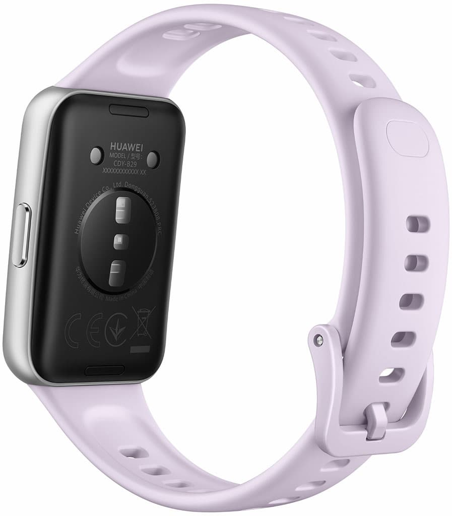 Умные часы HUAWEI Band 11 алюминевые серебристые, с фиолетовым ремешком — фото 3