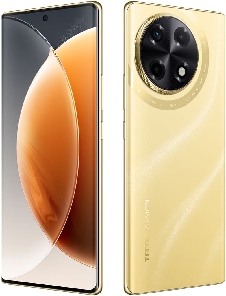 Смартфон TECNO CAMON 30S 8/128 ГБ «Золотой рассвет» — фото 8