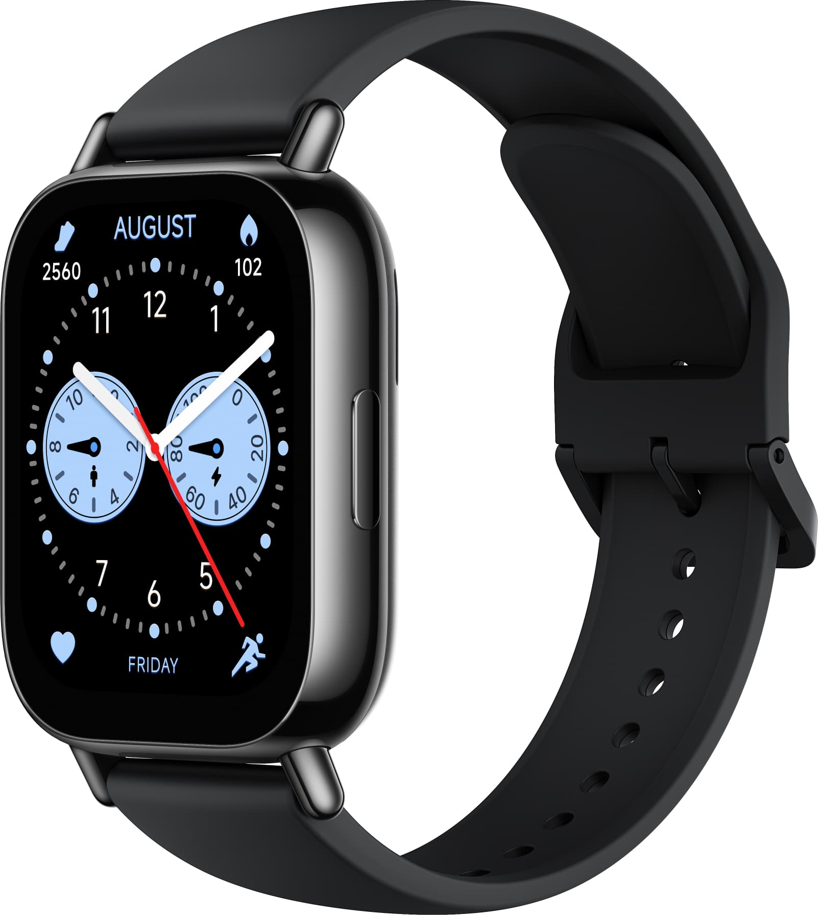 Умные часы Xiaomi REDMI Watch 5 Lite Чёрные, с чёрным ремешком