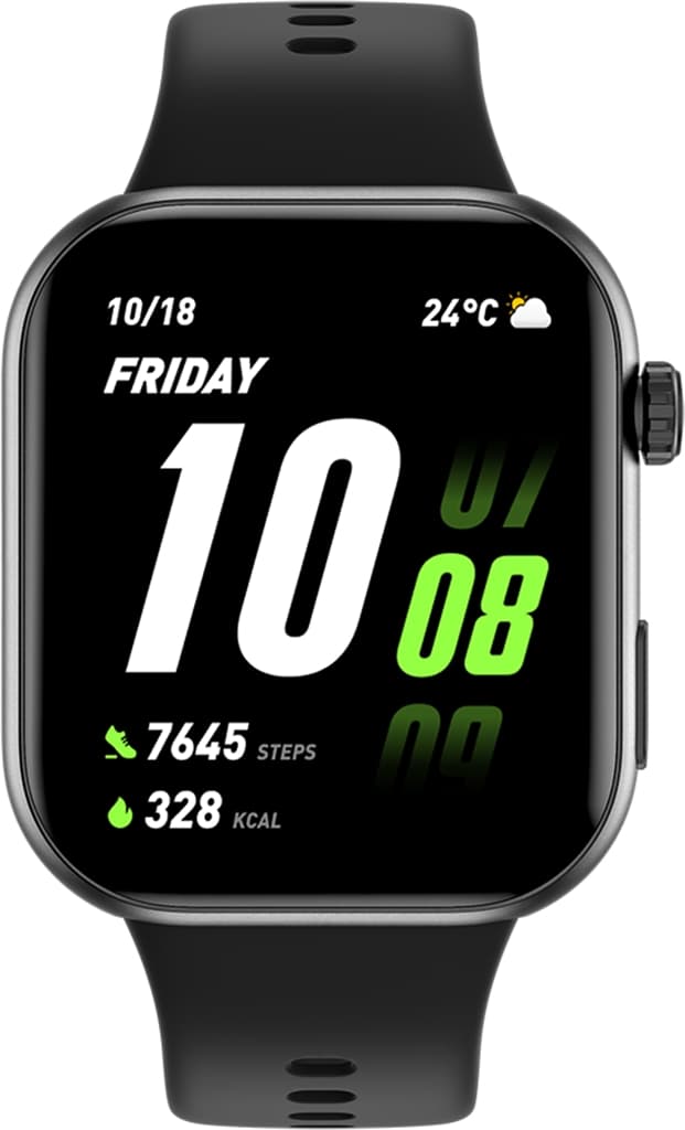 Умные часы HONOR Choice Watch 2i Чёрные с чёрным ремешком — фото 2