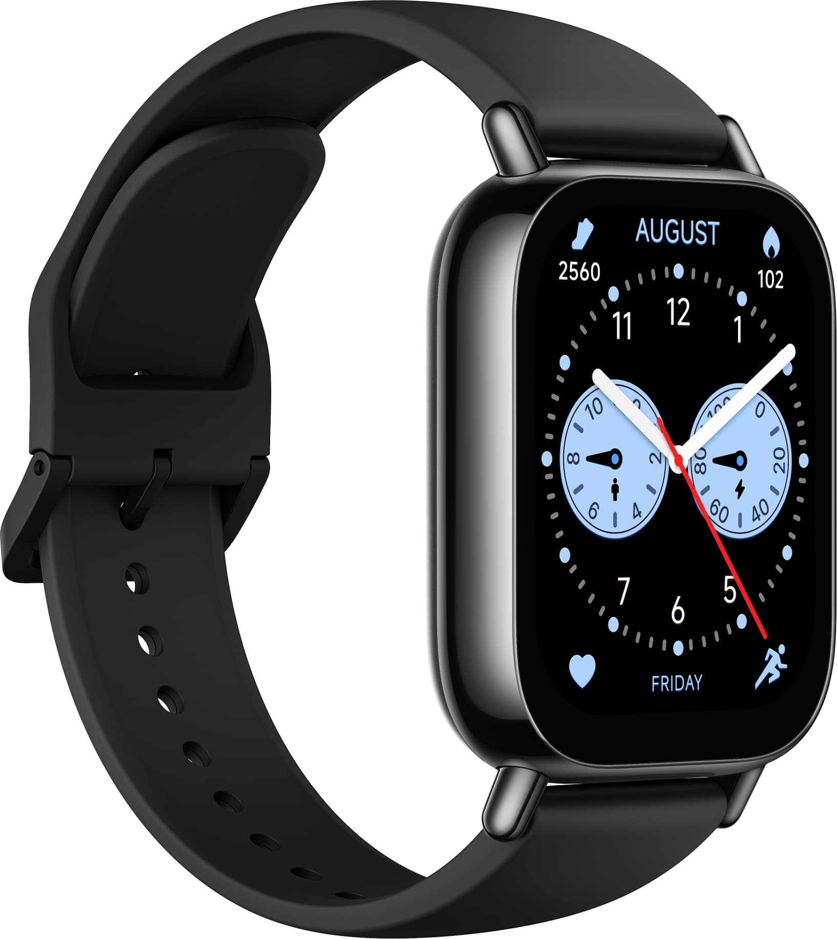 Умные часы Xiaomi REDMI Watch 5 Lite Чёрные, с чёрным ремешком — фото 3