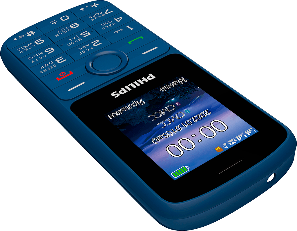 Мобильный телефон Philips Xenium E2101 Синий — фото 5