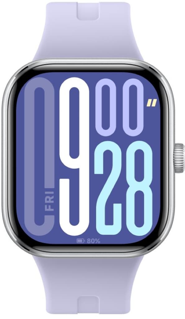 Умные часы Xiaomi REDMI Watch 5 Серебристые, с сиреневым ремешком — фото 2