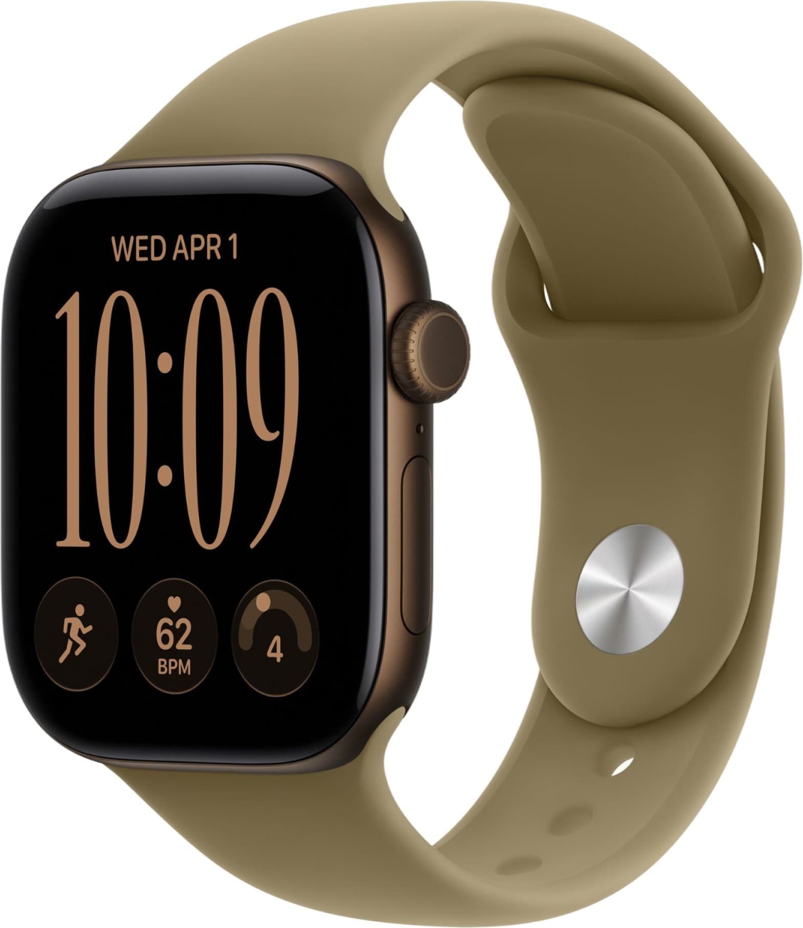 Apple Watch Series 12, 42 mm, GPS, Space Gray Aluminum, Navy Blue Sport Band, S/M — фото 2
