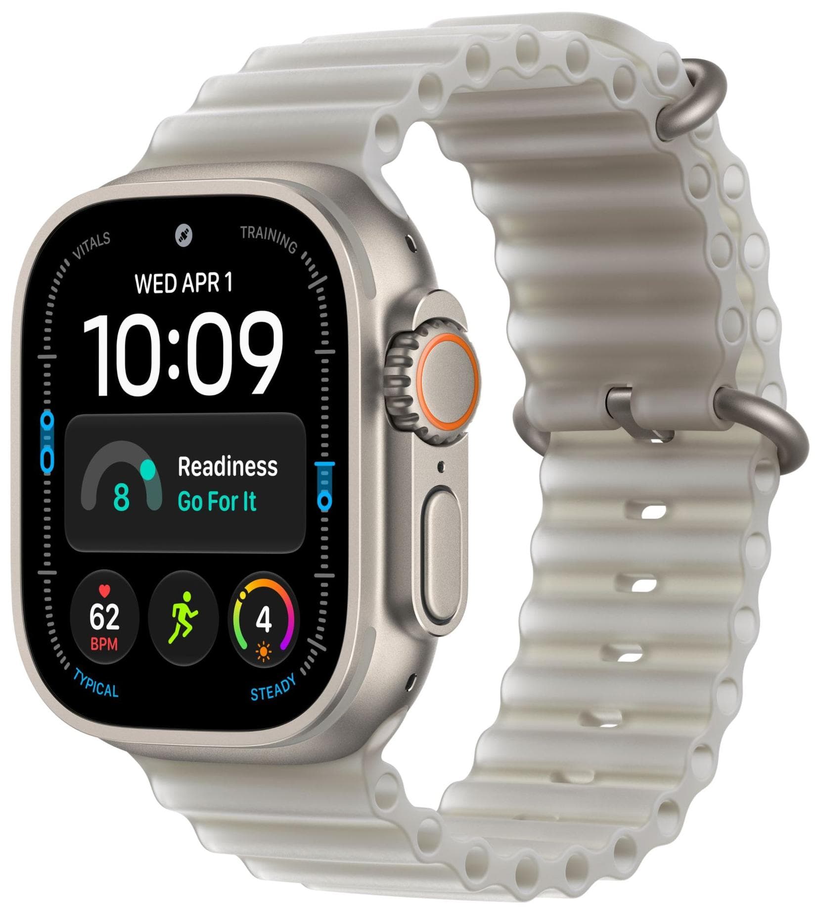 Умные часы Apple Watch Ultra 4 GPS+Cellular, 49 мм, Natural Titanium TransluGray Ocean Band
