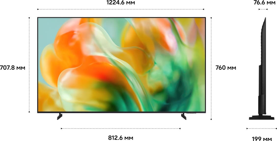 Телевизор Samsung 55" M80 Mini LED 4K, титановый черный — фото 6