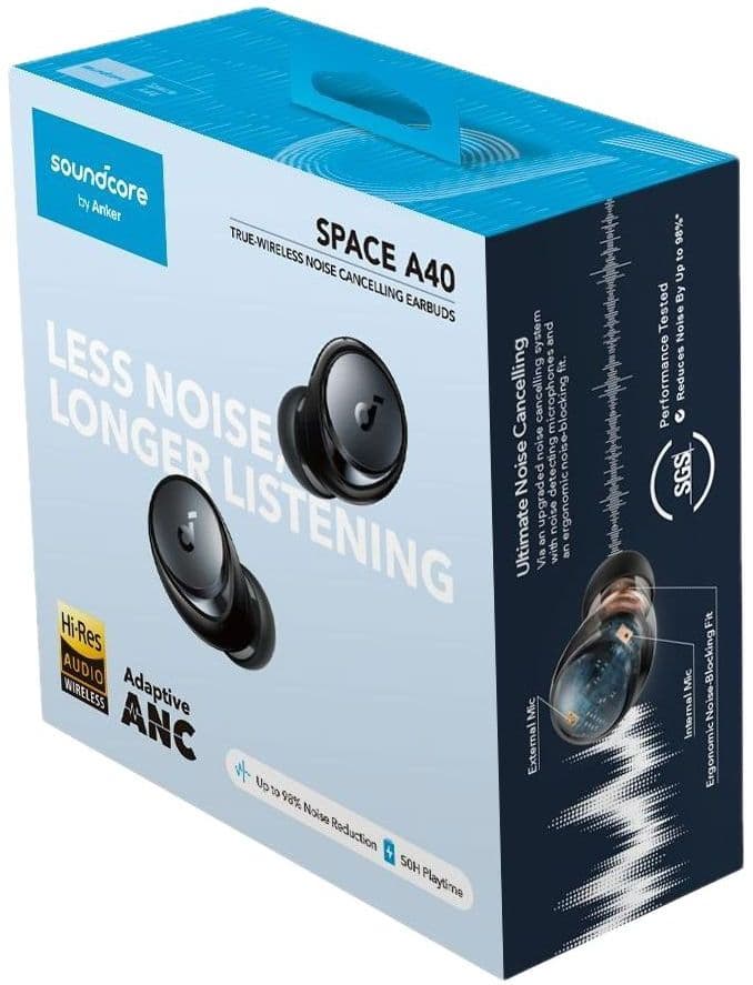 Наушники TWS Anker Soundcore Space A40 v.2, белый — фото 9
