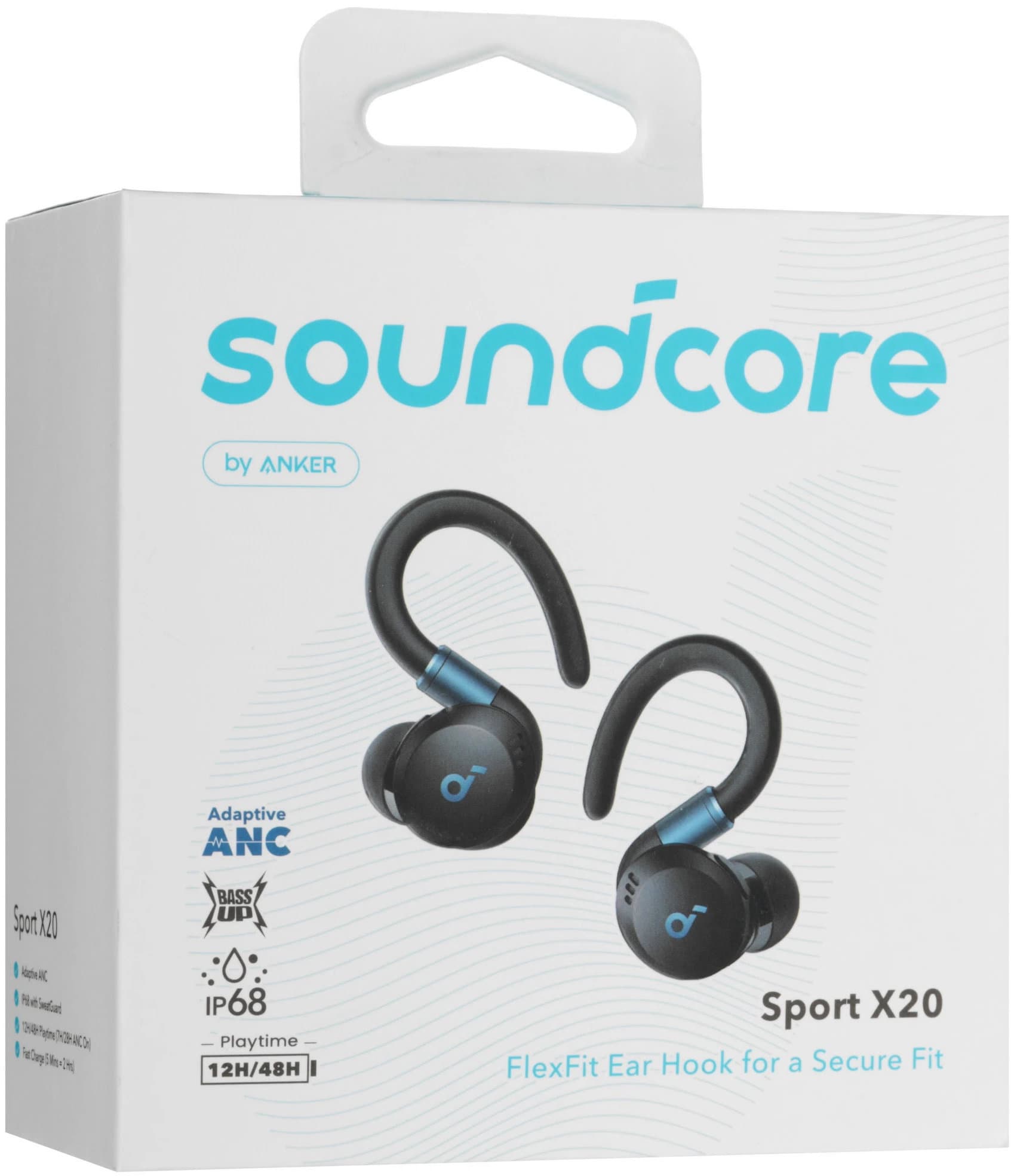Наушники TWS Anker Soundcore Sport X20, черный — фото 9