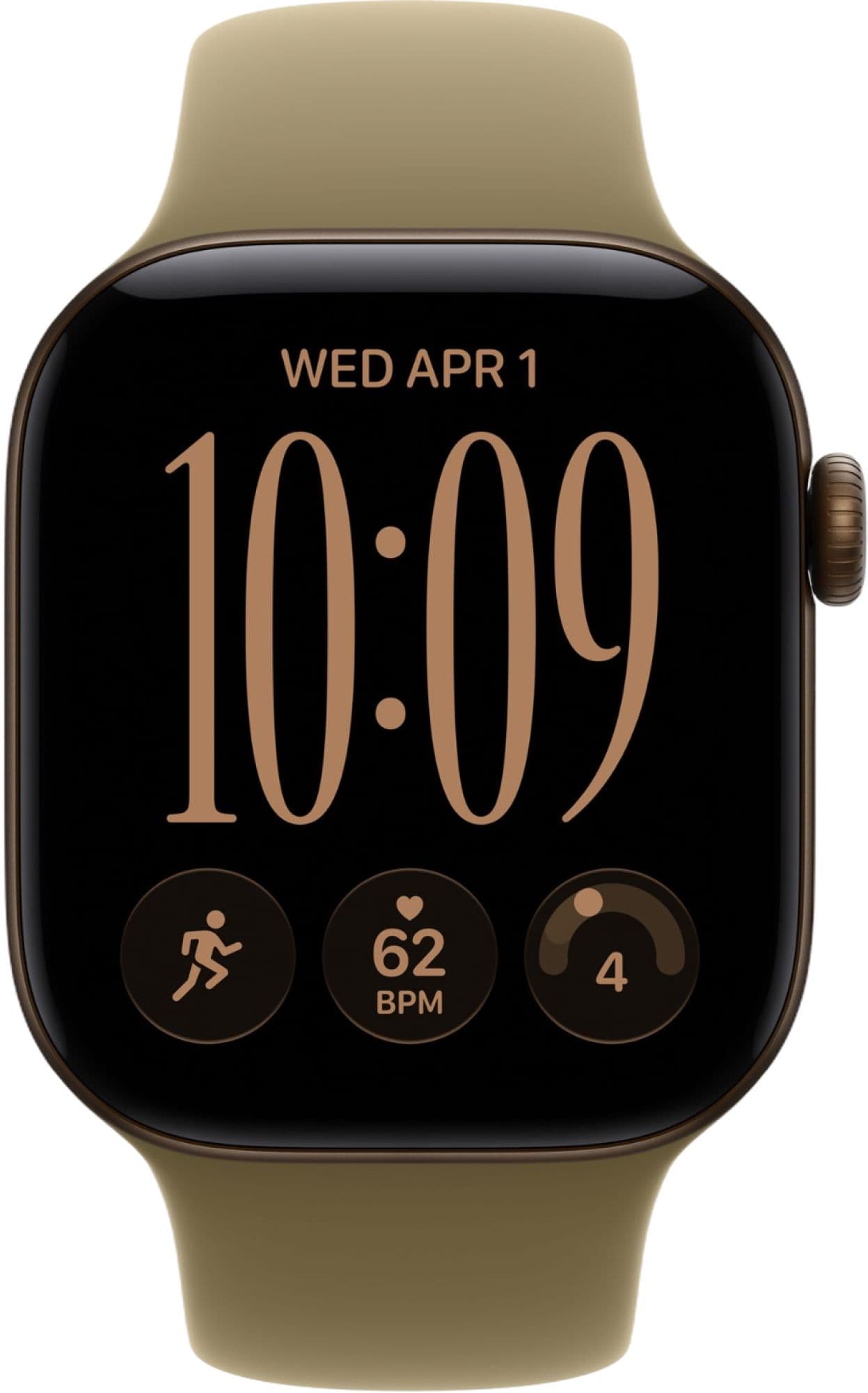Apple Watch Series 12, 42 mm, GPS, Space Gray Aluminum, Navy Blue Sport Band, S/M — фото 3