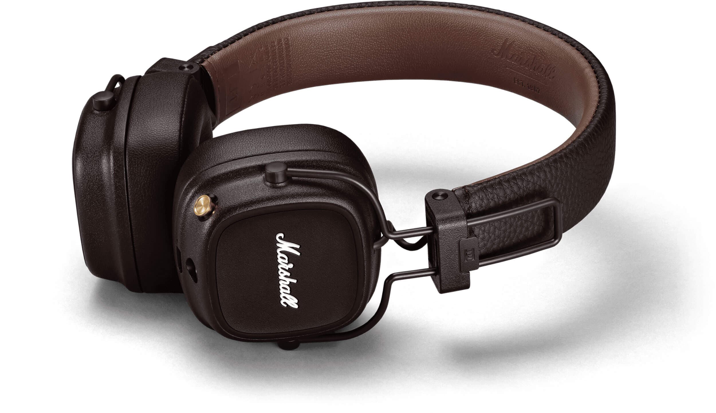 Беспроводные Bluetooth стерео-наушники Marshall Major IV (Brown) — фото 12